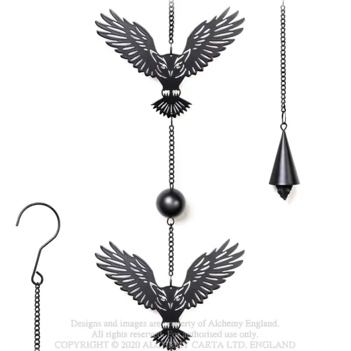 Alchemy Gothic Alchemy Night Owl Wind Chime