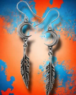 Alchemy Gothic Alchemy Pagan Dream Catcher Earrings