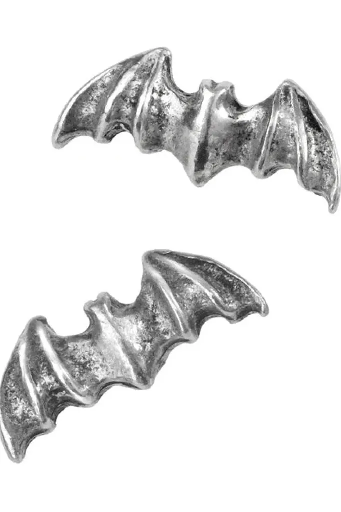 Alchemy Gothic Alchemy Pair of Bat Studs Stud Earrings E186