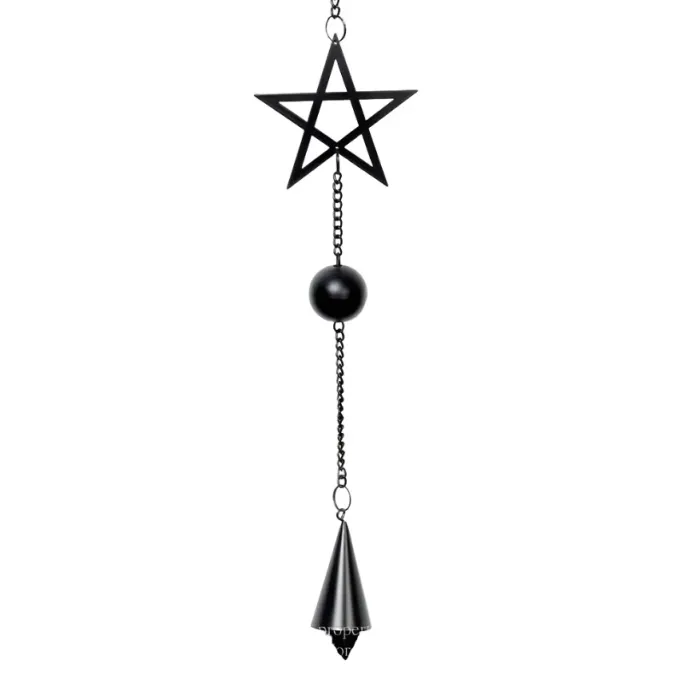 Alchemy Gothic Alchemy Pentagram Wind Chime