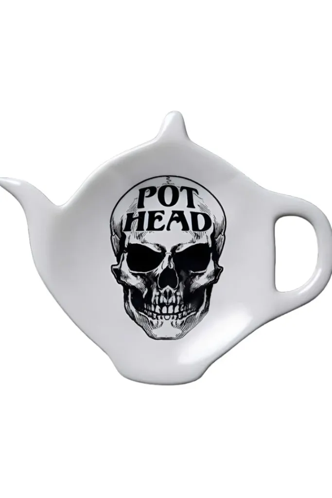 Alchemy Gothic Alchemy Pot Head Tea Spoon Holder Rest
