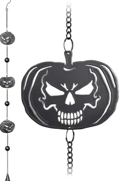 Alchemy Gothic Alchemy Pumpkin Skull Wind Chime