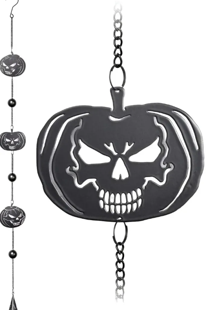 Alchemy Gothic Alchemy Pumpkin Skull Wind Chime