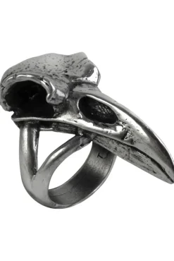 Alchemy Gothic Alchemy Rabeschadel Raven Skull Ring R201