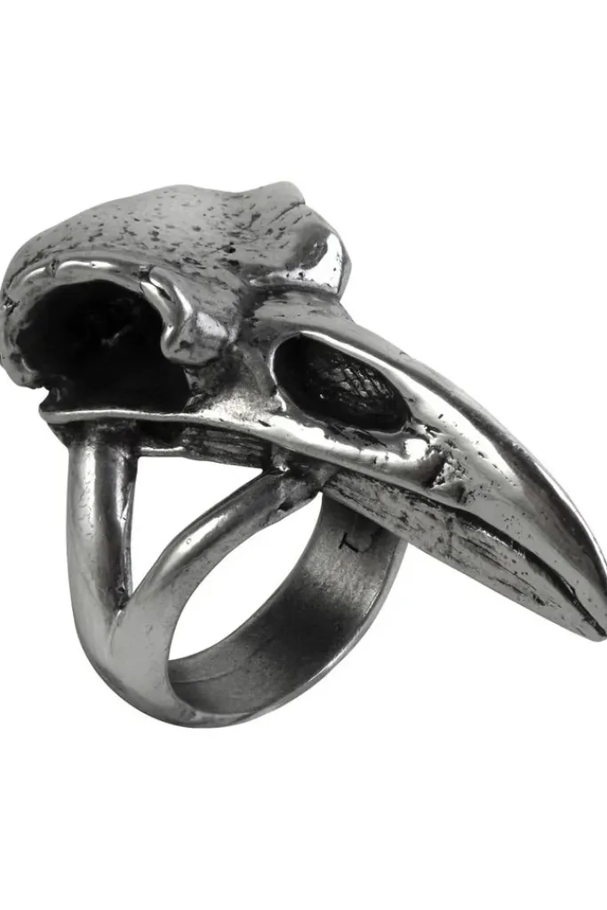 Alchemy Gothic Alchemy Rabeschadel Raven Skull Ring R201