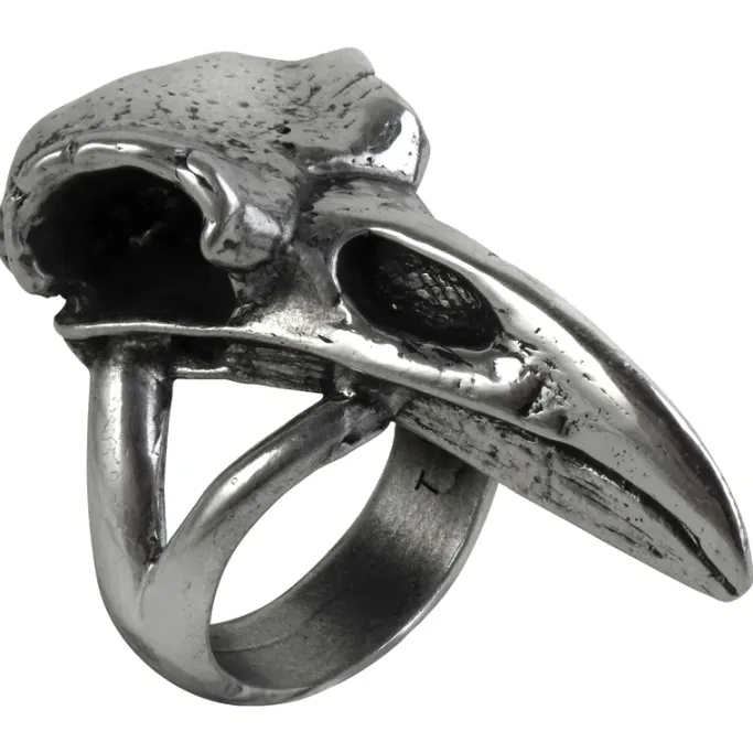 Alchemy Gothic Alchemy Rabeschadel Raven Skull Ring R201