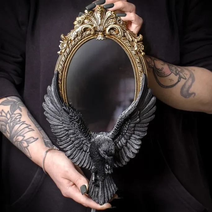 Alchemy Gothic Alchemy Raven's Gaze Wall Mirror