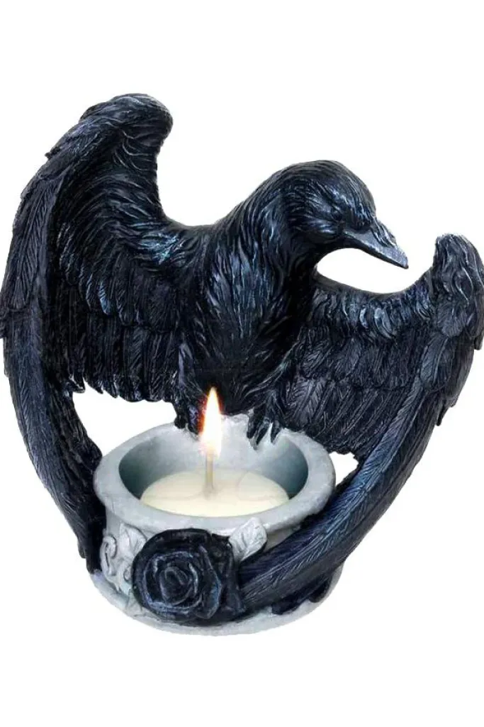 Alchemy Gothic Alchemy Ravens Ward T-Light Holder V28