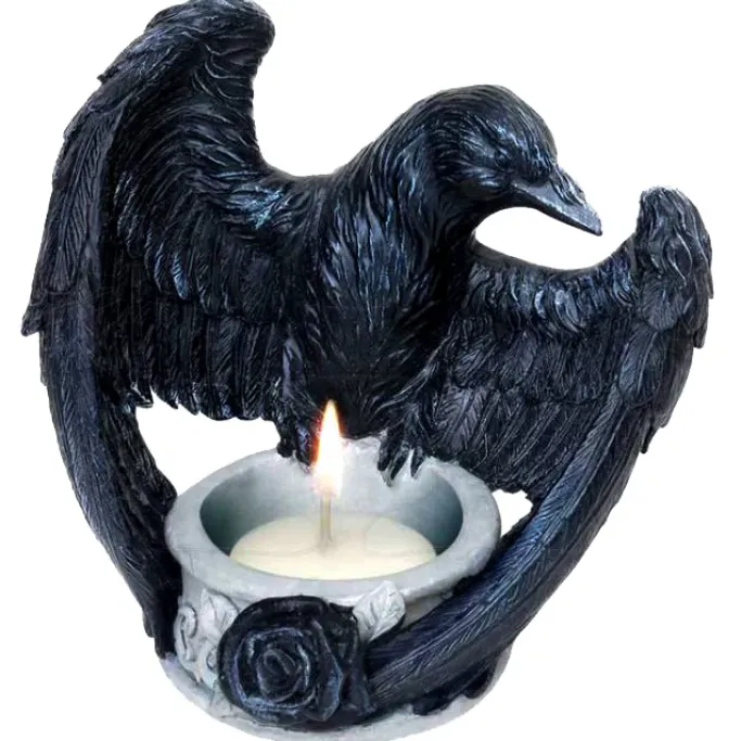 Alchemy Gothic Alchemy Ravens Ward T-Light Holder V28