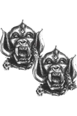 Alchemy Gothic Alchemy Rocks Motorhead Warpig Stud Earrings