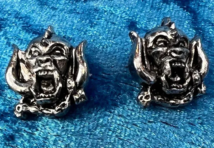 Alchemy Gothic Alchemy Rocks Motorhead Warpig Stud Earrings