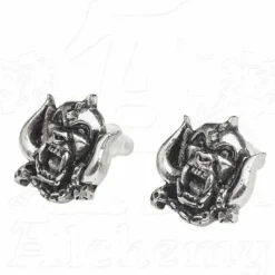 Alchemy Gothic Alchemy Rocks Motorhead Warpig Stud Earrings