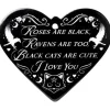 Alchemy Gothic Alchemy Roses Are Black Poetic Heart Trivet