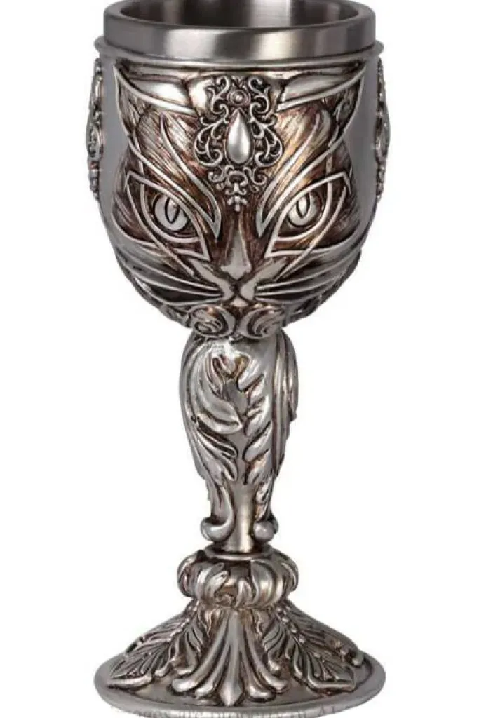 Alchemy Gothic Alchemy Sacred Cat Goblet