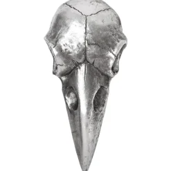 Alchemy Gothic Alchemy Silver Raven Skull Hand Mirror