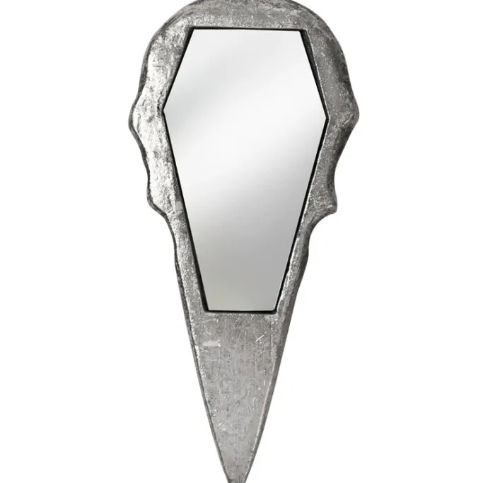 Alchemy Gothic Alchemy Silver Raven Skull Hand Mirror