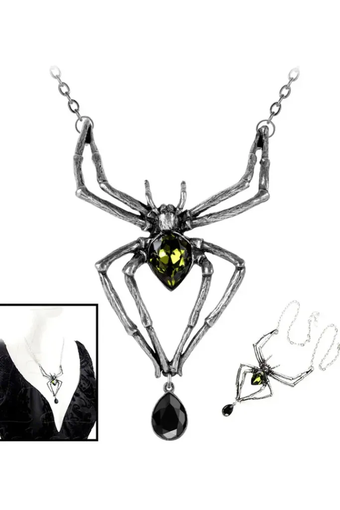 Alchemy Gothic Alchemy Spider Emerald Venom Pendant