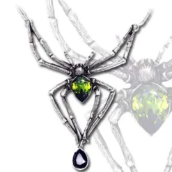 Alchemy Gothic Alchemy Spider Emerald Venom Pendant