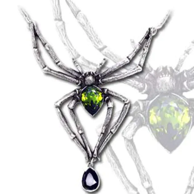 Alchemy Gothic Alchemy Spider Emerald Venom Pendant