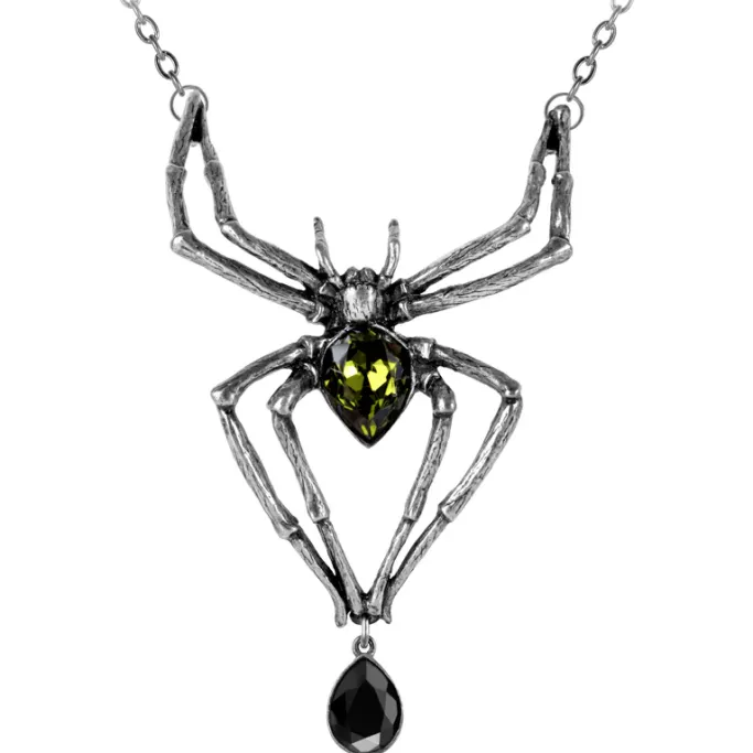 Alchemy Gothic Alchemy Spider Emerald Venom Pendant