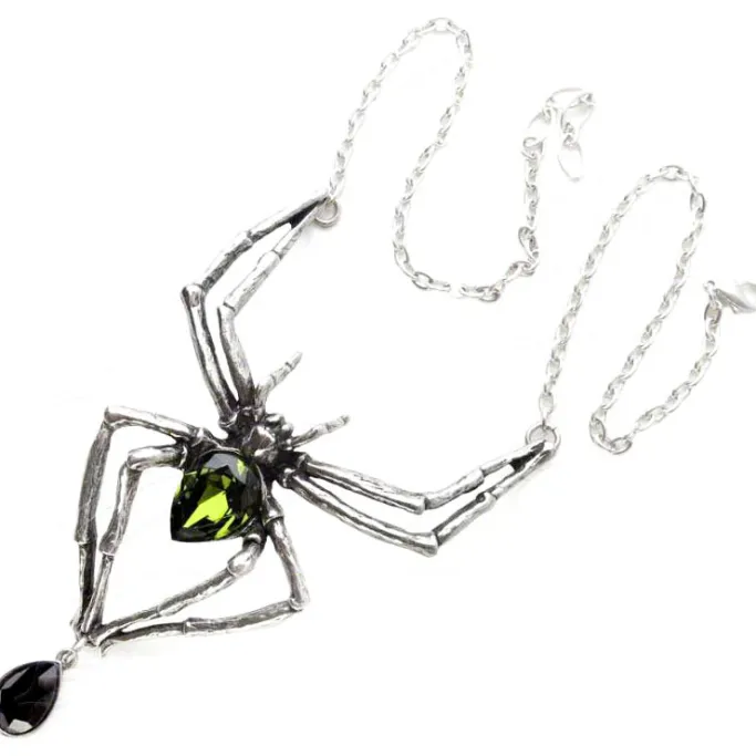 Alchemy Gothic Alchemy Spider Emerald Venom Pendant