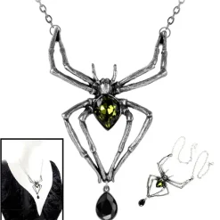Alchemy Gothic Alchemy Spider Emerald Venom Pendant