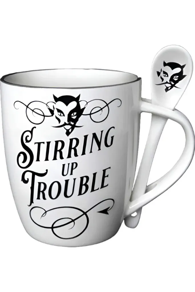 Alchemy Gothic Alchemy Stirring up Trouble Mug and Spoon Set