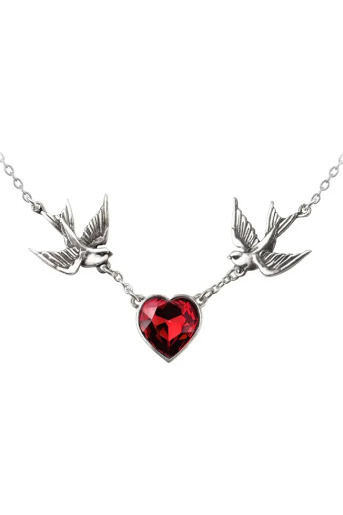 Alchemy Gothic Alchemy Swallow Heart Pendant UL17 ULFP1