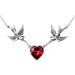 Alchemy Gothic Alchemy Swallow Heart Pendant UL17 ULFP1