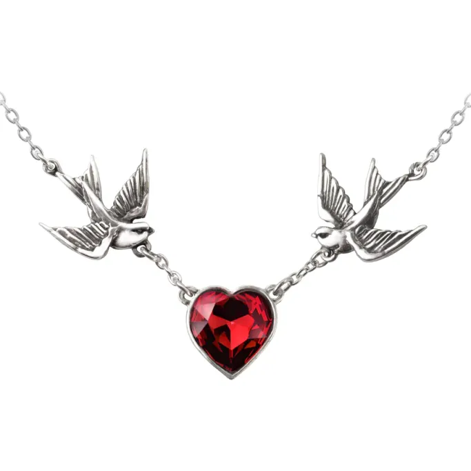 Alchemy Gothic Alchemy Swallow Heart Pendant UL17 ULFP1