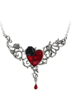 Alchemy Gothic Alchemy The Blood Rose Heart Necklace