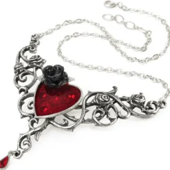 Alchemy Gothic Alchemy The Blood Rose Heart Necklace