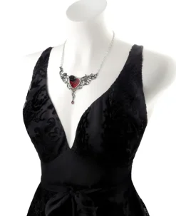 Alchemy Gothic Alchemy The Blood Rose Heart Necklace