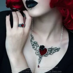 Alchemy Gothic Alchemy The Blood Rose Heart Necklace