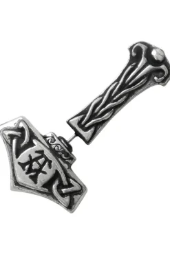 Alchemy Gothic Alchemy Thunderstick Thors Hammer Earring