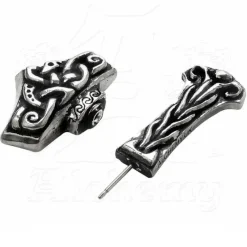 Alchemy Gothic Alchemy Thunderstick Thors Hammer Earring