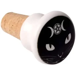 Alchemy Gothic Alchemy Triple Moon Cat Bottle Stopper