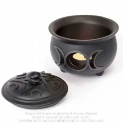 Alchemy Gothic Alchemy Triple Moon Cauldron Pot