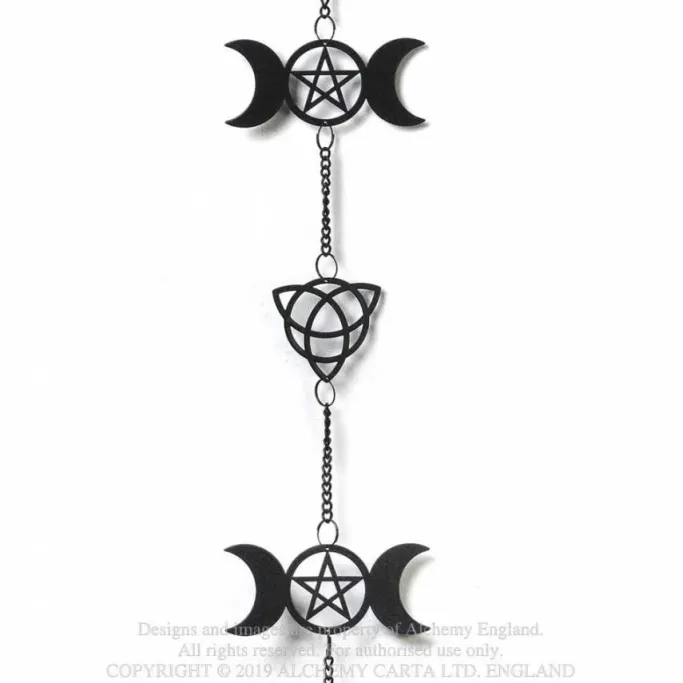 Alchemy Gothic Alchemy Triple Moon Wind Chime