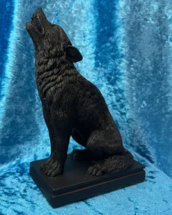 Alchemy Gothic Alchemy Ulula Noctis Wolf Candlestick Pair