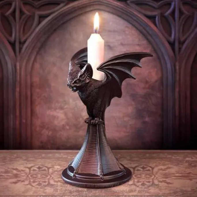Alchemy Gothic Alchemy Vespertilio Bat Candlestick