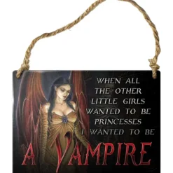 Alchemy Gothic Alchemy When All the Other Little Girls Vampire Plaque