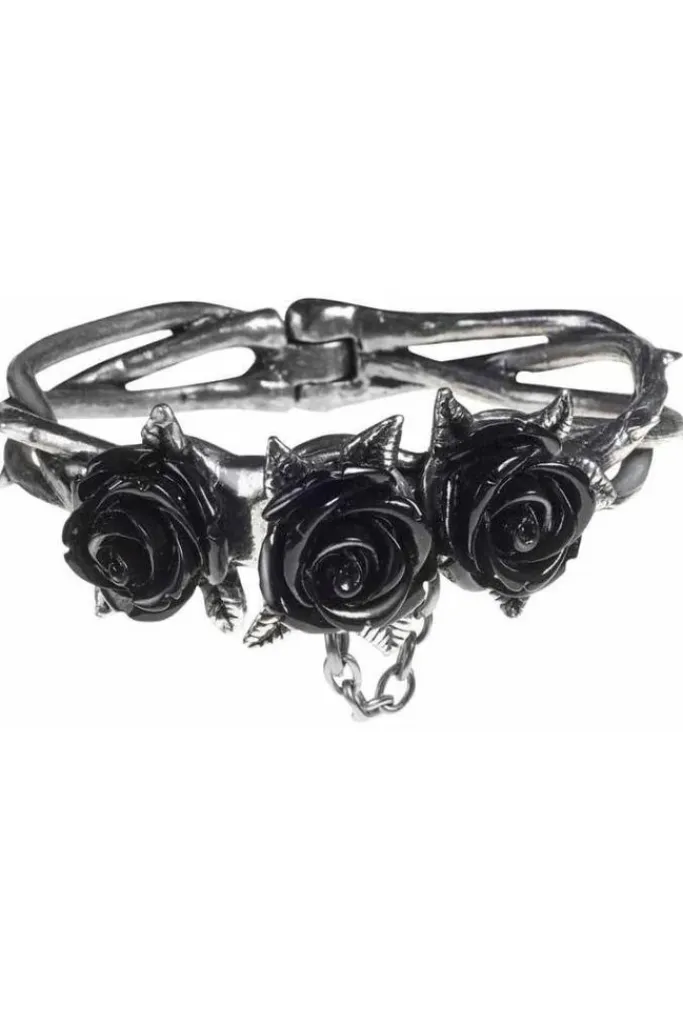 Alchemy Gothic Alchemy Wild Black Rose Bracelet