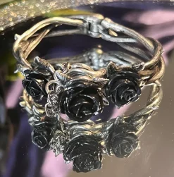 Alchemy Gothic Alchemy Wild Black Rose Bracelet