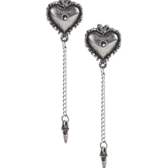 Alchemy Gothic Alchemy Witches Heart Studs