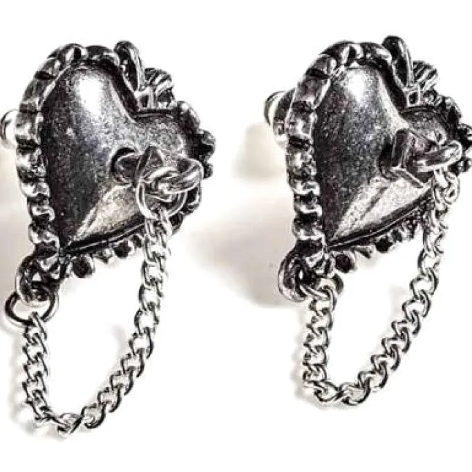 Alchemy Gothic Alchemy Witches Heart Studs
