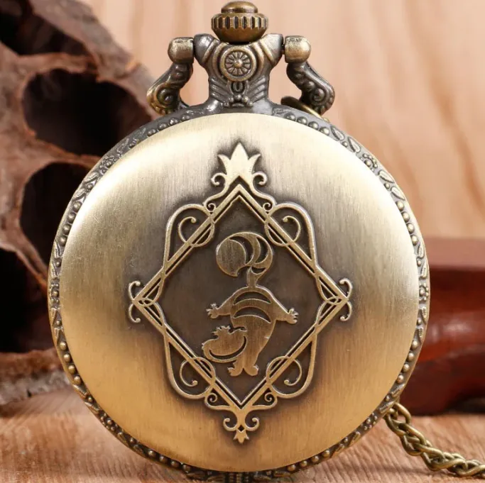 Pocketwatches Alice In Wonderland Steampunk Pocket Watch on Necklace Chain