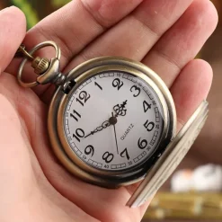 Pocketwatches Alien Symbols Steampunk Pocket Watch on Necklace Chain
