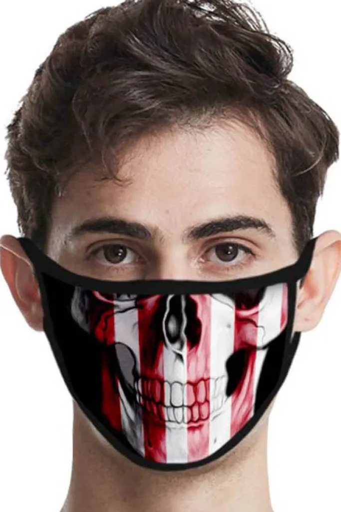 Alternative Gifts American Flag Skull Face Mask