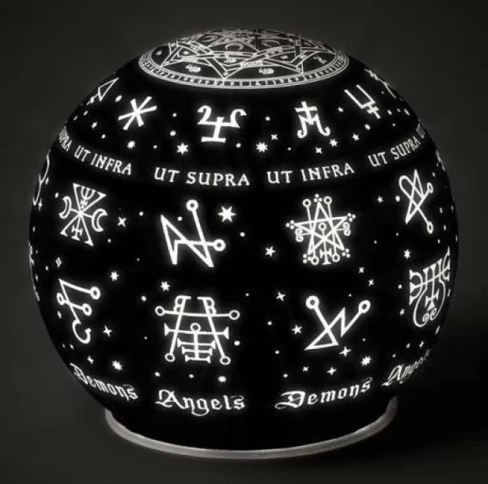 Alchemy Gothic Angels and Demons Globe Light